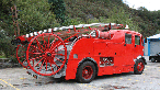 Back view of fire engine