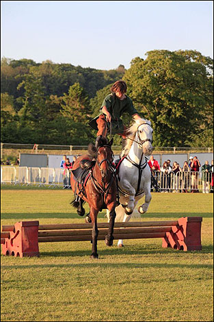 Roman horse rider at Living Frontier. Photo: Roger Clegg/Hadrian's Wall Heritage Ltd.