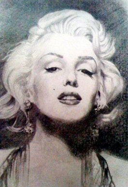 Drawing of Marilyn Monroe
