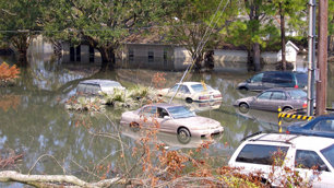 Scenes in New Orleans post Hurricane Katrina
