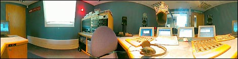 Panoramic image of BBC Somerset Sound studio