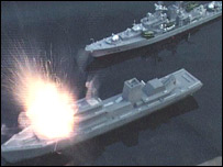 Mark's model ships get 'blown up'
