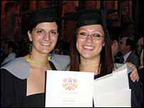 Lianna and her friend Maria graduate