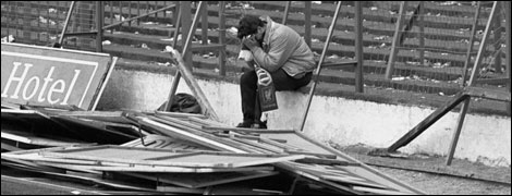 A fan at Hillsborough