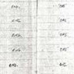 An extract from Les's Logbook. Details were kept to a bare minimum in case they fell into enemy hands.