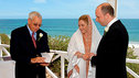 Liz and her husband Michael exchange their vows.