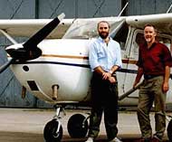 The Cessna 172 with Dave MacLeod and colleague Pete Horn