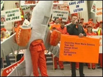 Easyjet protesters