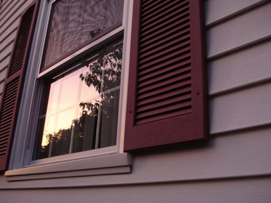 Sunrise in window