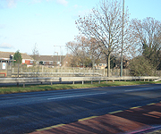 The subway underpass at Eastern Avenue, on the border of Chadwell, Redbridge and Chadwell Heath, Barking and Dagenham.