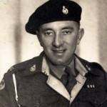 D-Day veteran Mr James W.A. Bright, from Poole in Dorset, a Gunner & Despatch Rider with the 147th Field Regiment, Essex Yeomanry Royal Artillery
