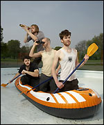 The Rumbles Strips in a dinghy!