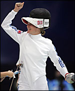 Kate Allenby fencing