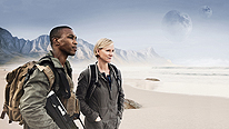 Jack (Ashley Walters) and Stella (Hermione Norris) are Outcasts