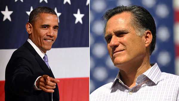 Barack Obama and Mitt Romney