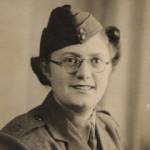 Me in Uniform 1941.  Another photograph taken at the D Day marchalling camp in 1944 is at "More Photographs from a NAAFI girl"