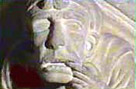 Detail of a sculpture from Wells Cathedral