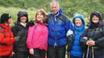 Derek and the Welsh Women Walking group