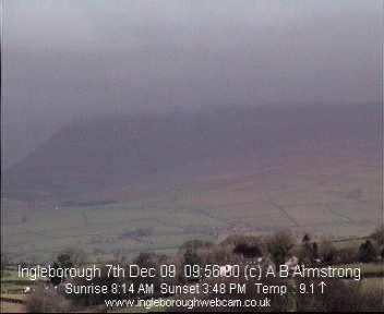 Ingleborough, a mountain in Yorkshire