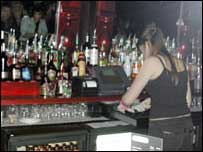 The bar at Tiger Tiger