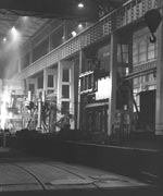 An interior view of the Templeborough Melting Shop