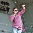 Raghav on stage at Bradford