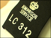 A prison officer's badge