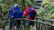 Derek and Dave meet Des Walker at the Rustic Bridge