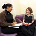 At Debenhams, Emma meets her Personal Shopper, Christine
