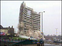 Clyde Tower demolition