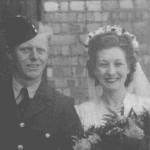 Arthur and Margaret (Margie) On their wedding day 17th June 1943.