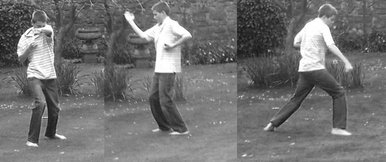 Karate practice