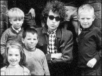 Bob Dylan and children