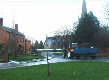 A tractor in Lower Quinton 