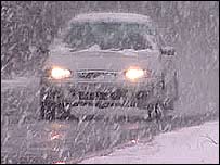 Car in the snow