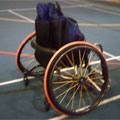 The groovy orange wheelchair