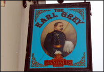 The Earl Grey Pub Sign