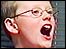 Boy singing