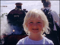 Katy rides the Hogwarts Express
