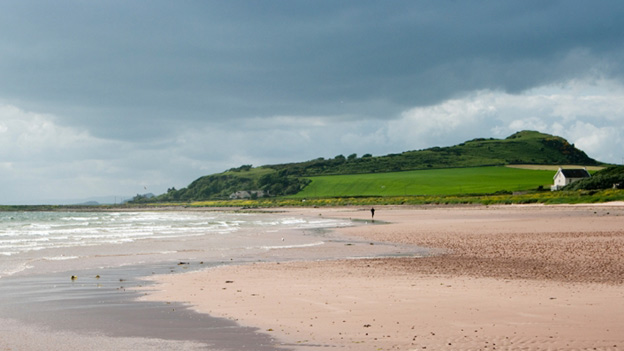 The beach at Ardneil Bay near West Kilbride
