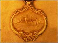 The medal awarded rescuers from the Titanic