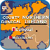 Pic: Map of Donegal and Northern Ireland
