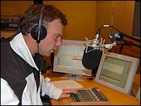 Charles Dagnall in the studio