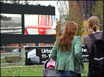 People watching Urban Screen
