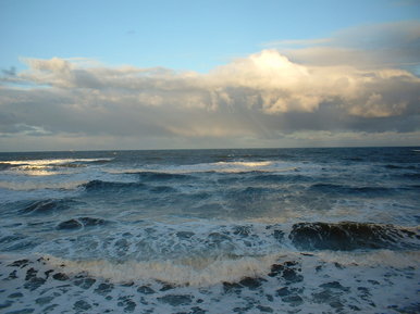 Over the pier