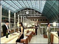 The new St Pancras - artist impression