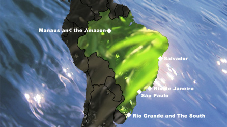 Map of Brazil