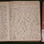 The original diary with the new book, transcribed word-for-word by Albert's daughter, Maggie Clifton