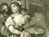 William Hogarth's engraving, 'Four Times of Day - Noon', 1738)