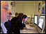 School pupils looking at computer screens